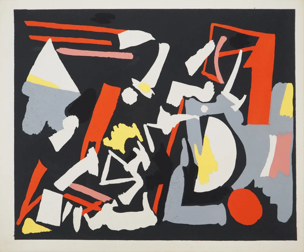 Lithograph Aaron - Ensemble abstrait