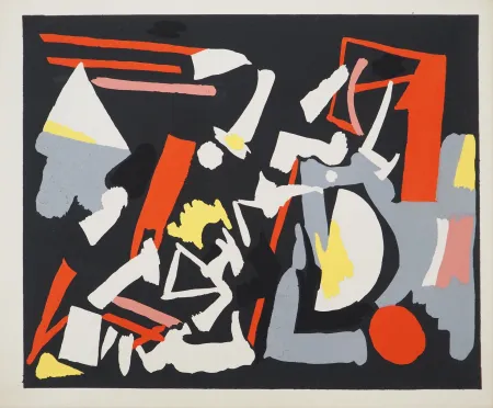 Lithograph Aaron - Ensemble abstrait