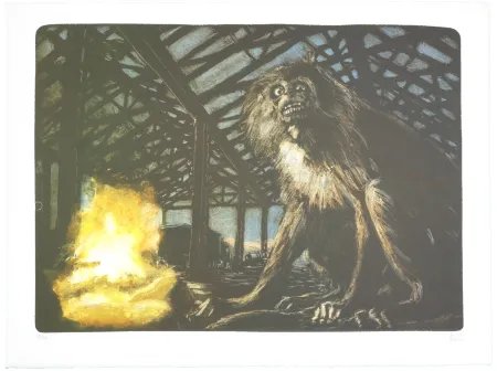 Lithograph Aceves Humana - San titre 