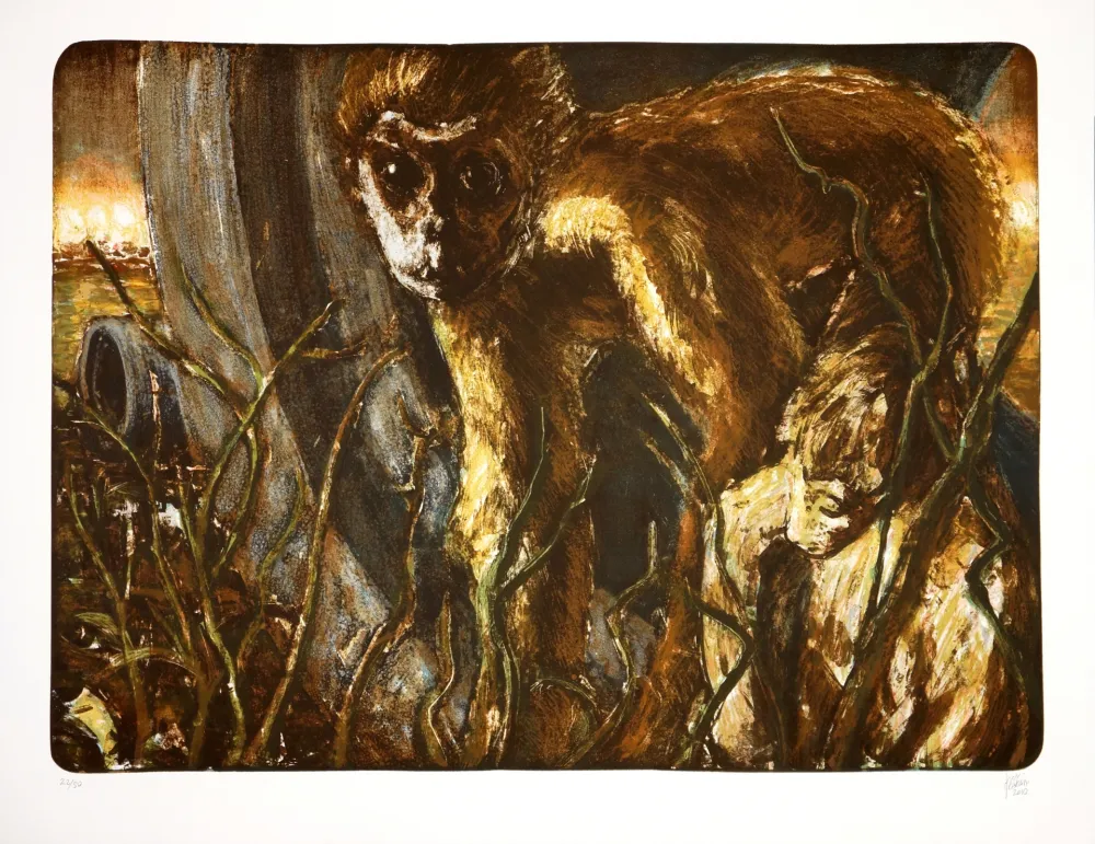 Lithograph Aceves Humana - San titre