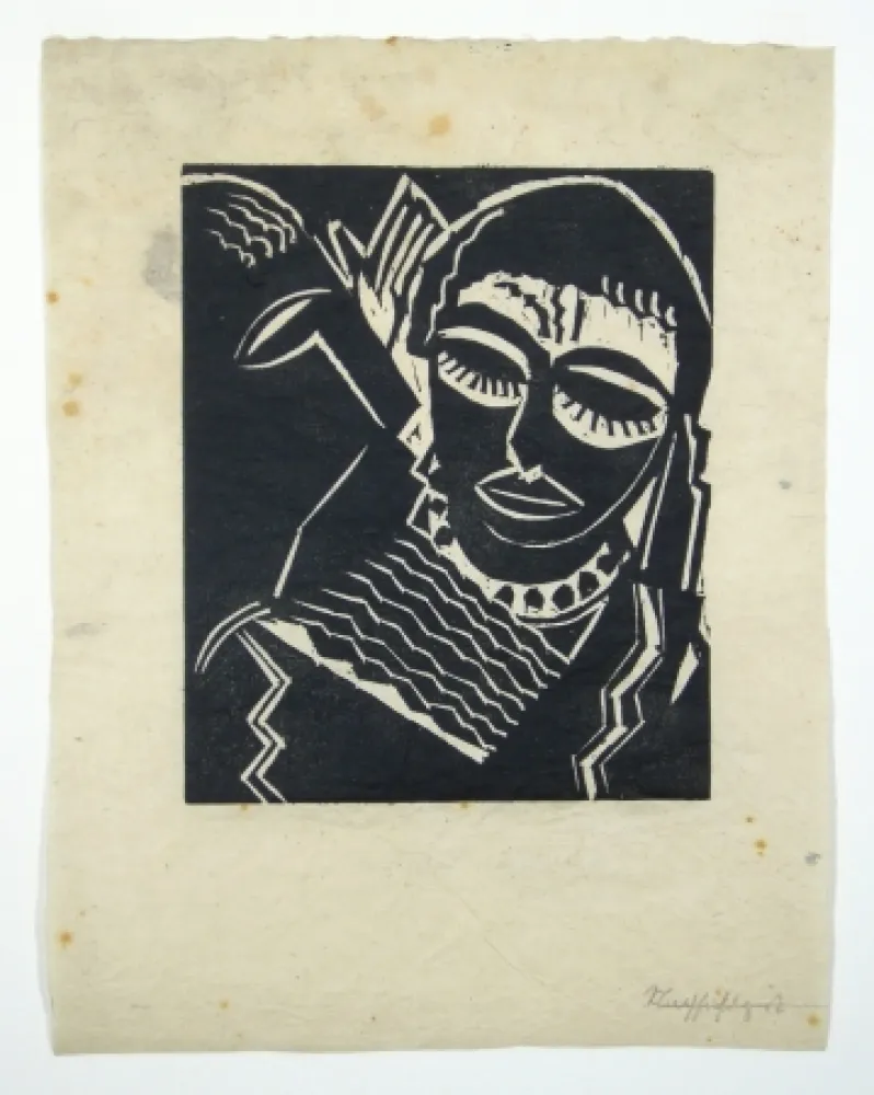 Woodcut Achmann - Judith und Holofernes I