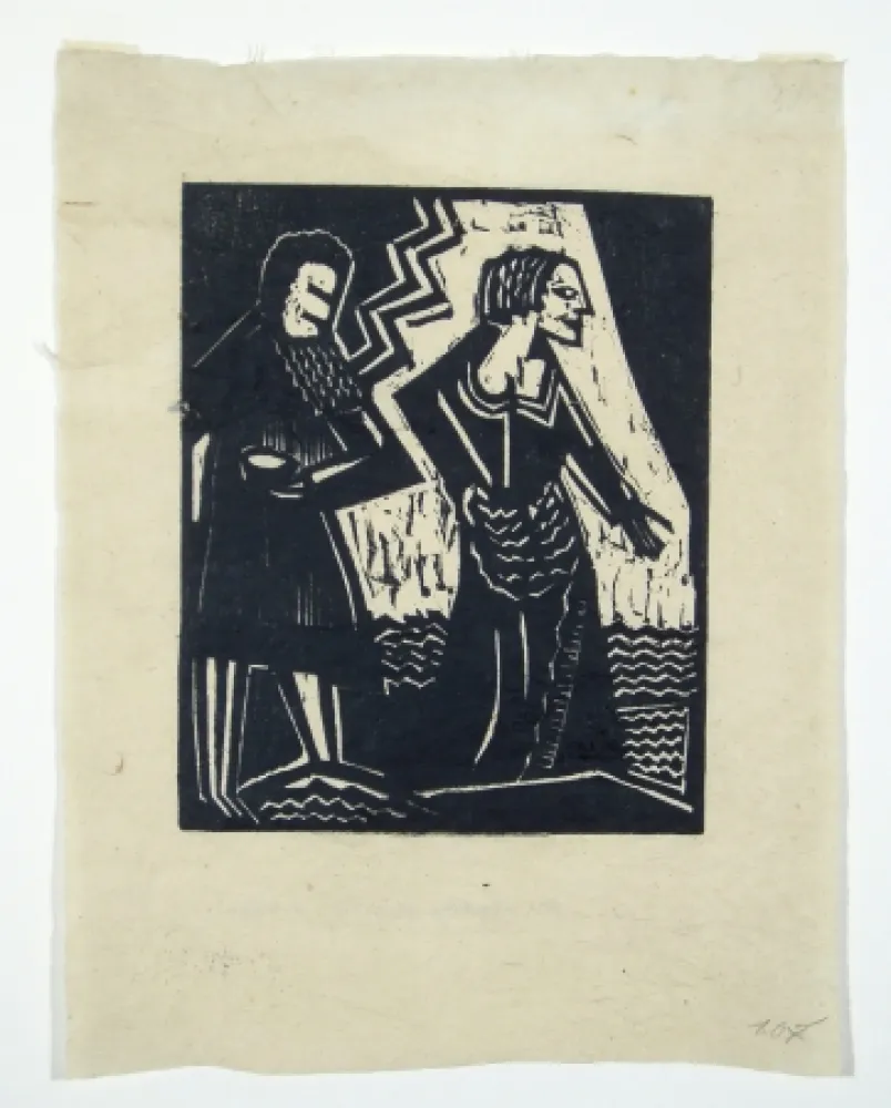 Woodcut Achmann - Judith und Holofernes II