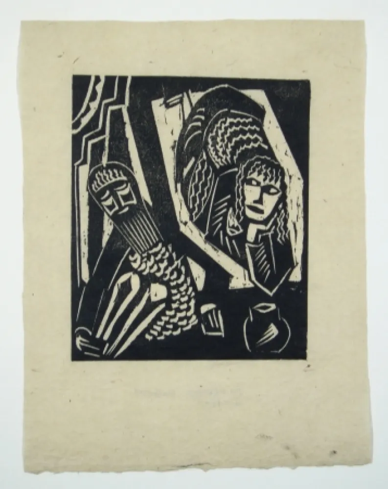 Woodcut Achmann - Judith und Holofernes III