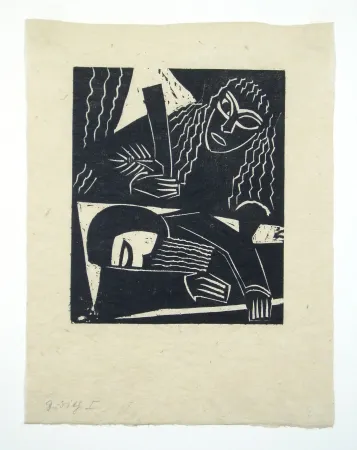 Woodcut Achmann - Judith und Holofernes IV
