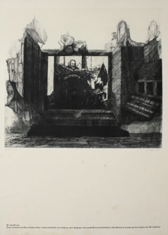 Etching Ackermann - 10.  Apotheose