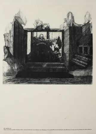 Etching Ackermann - 10.  Apotheose