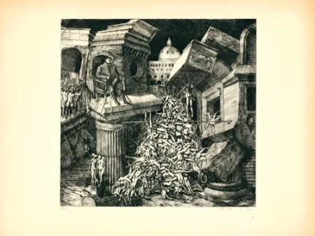 Etching And Aquatint Ackermann - Sacco di Roma