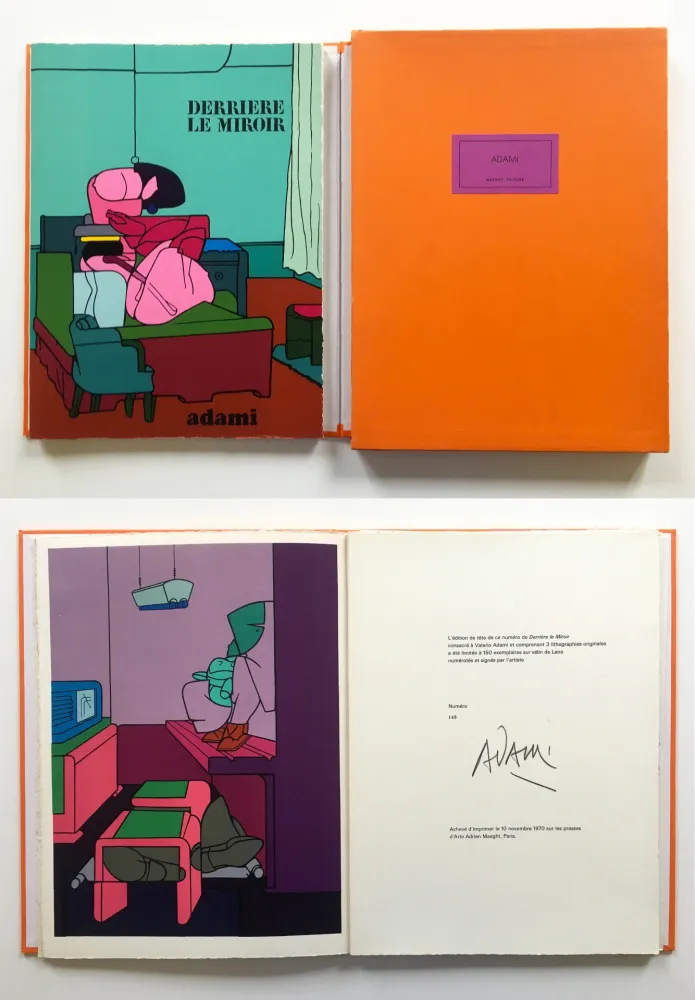 Illustrated Book Adami - ADAMI. Derrière le Miroir n° 188. Nov. 1970. TIRAGE DE LUXE SIGNÉ.