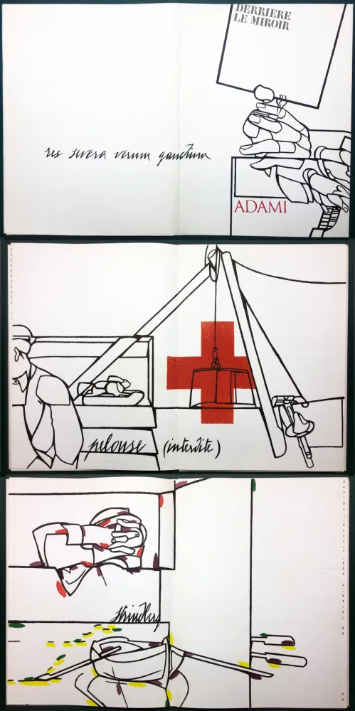 Illustrated Book Adami - ADAMI. Le voyage du dessin. DERRIÈRE LE MIROIR N° 214. Mai 1975.