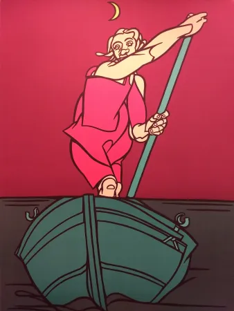 Lithograph Adami - Blue Danube