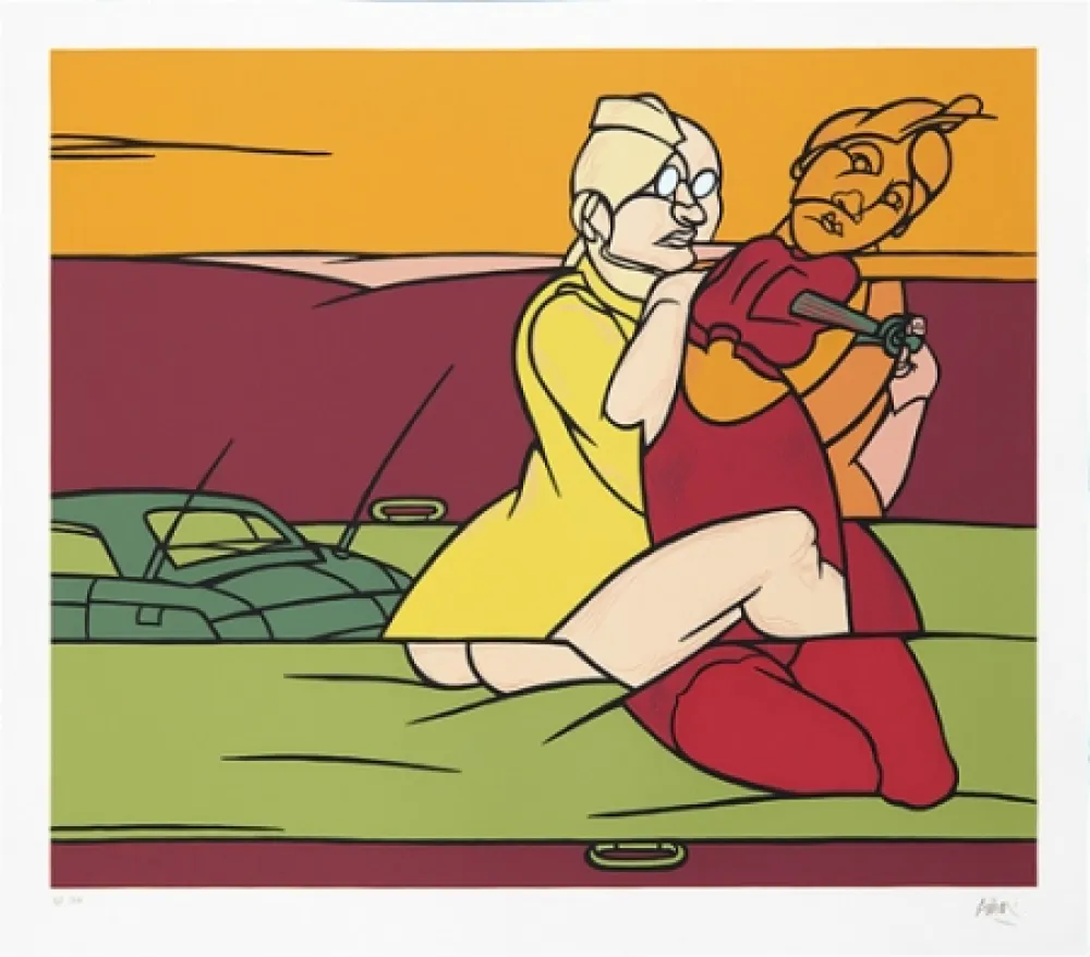 Screenprint Adami - Cosa se vede fuori