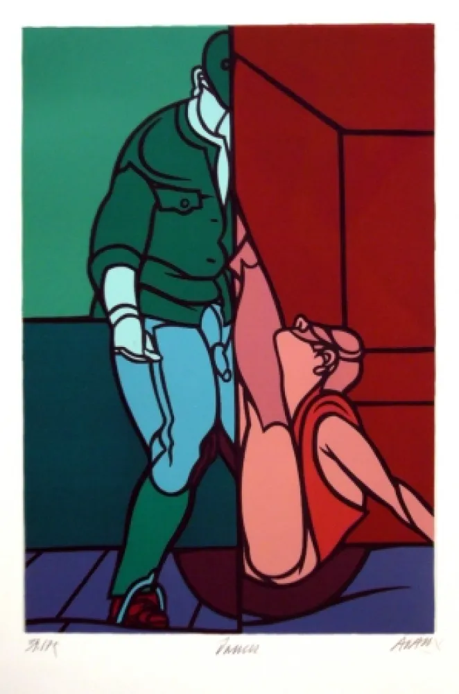 Lithograph Adami - Dancer