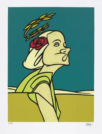 Screenprint Adami - Dialogue dans le paysage