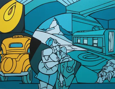 Screenprint Adami - Le cervin