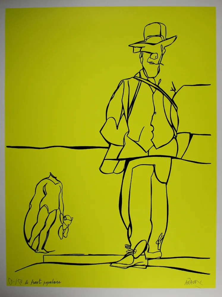 Lithograph Adami - Le front populaire