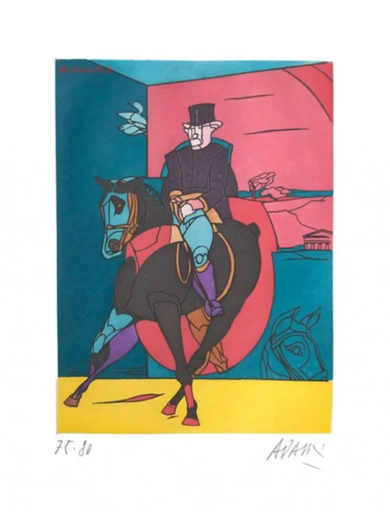 Etching Adami - L'écuyer