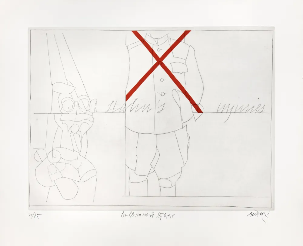 Etching Adami - Les Blessures de Staline 