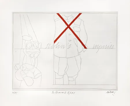 Etching Adami - Les Blessures de Staline 