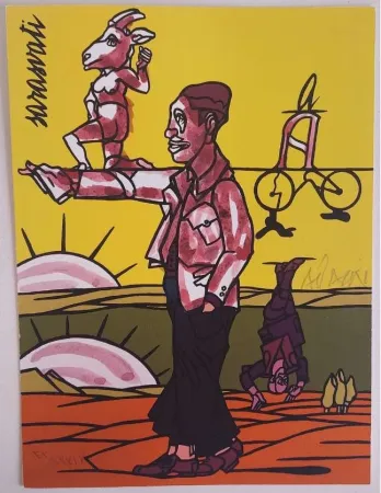 Lithograph Adami - Les Impromptus du matin - Sarasvati