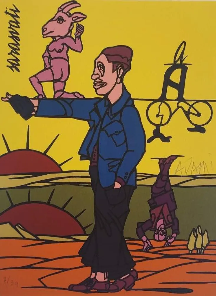 Lithograph Adami - Les Impromptus du matin - Sarasvati