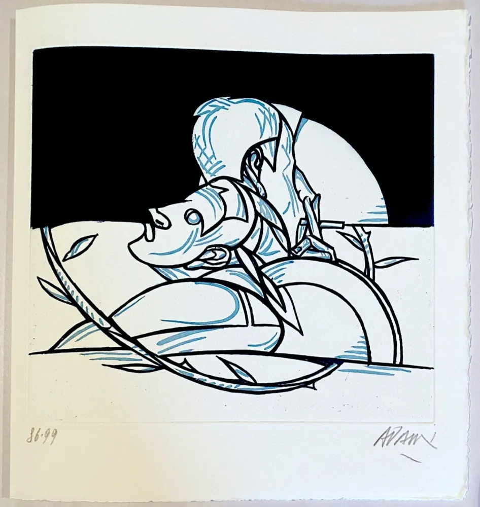 Engraving Adami - Les mots n'ont plus de bouche