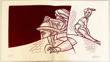 Engraving Adami - Les mots n'ont plus de bouche