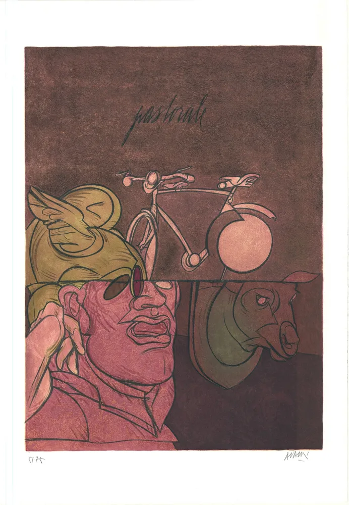 Lithograph Adami - Pastorale