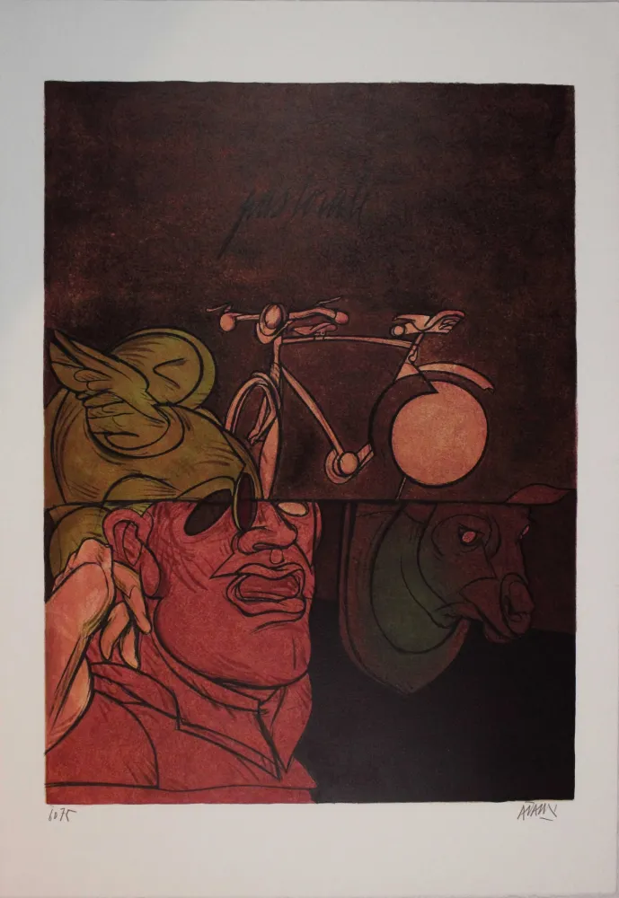 Lithograph Adami - Pastorale