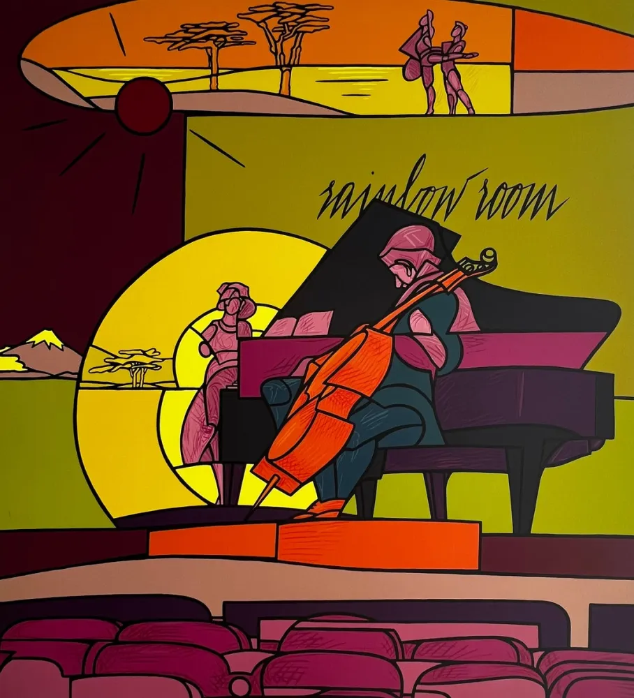 Screenprint Adami - Rainbow room 