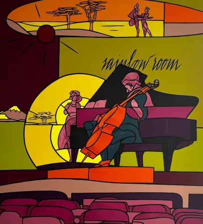 Screenprint Adami - Rainbow room 