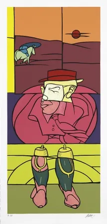 Screenprint Adami - Riding Boots