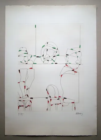 Engraving Adami - Rittratti con espressione