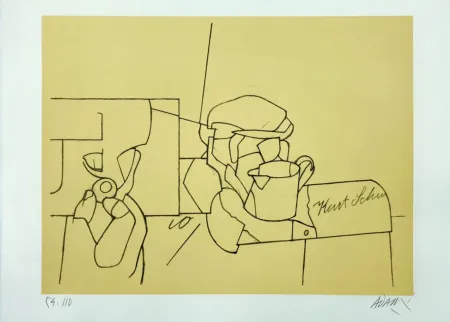 Lithograph Adami - Sans Titre