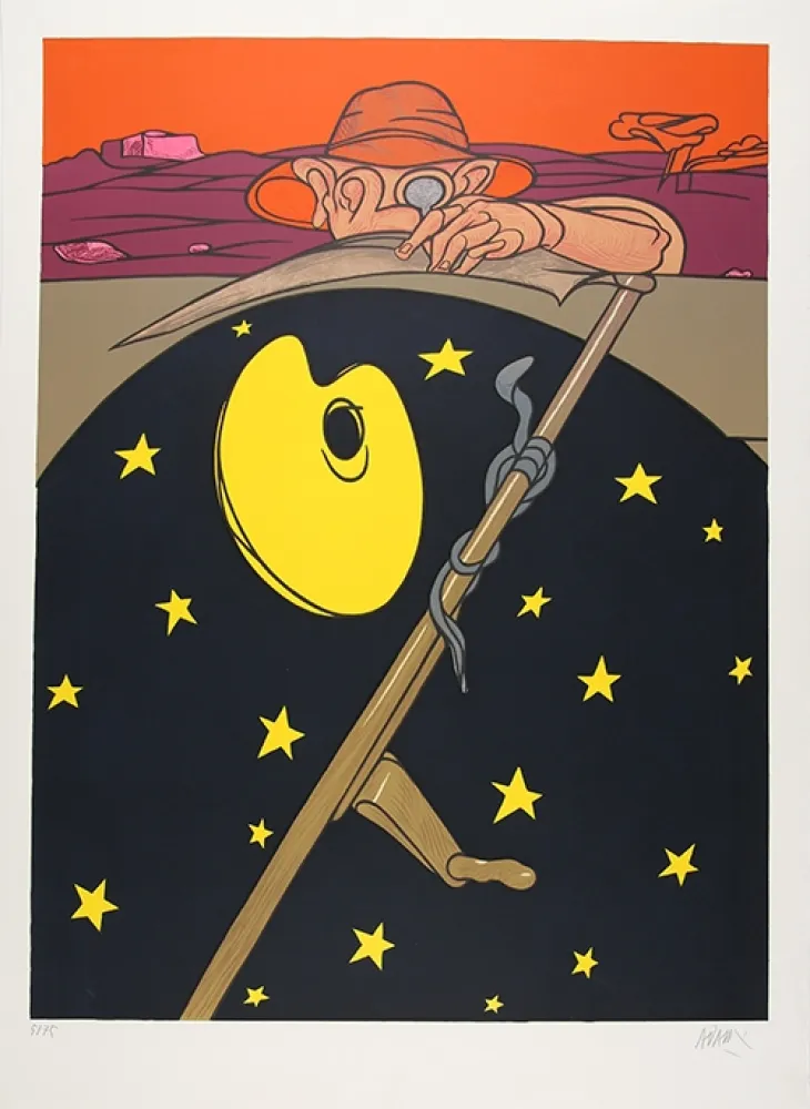 Lithograph Adami - Still Life