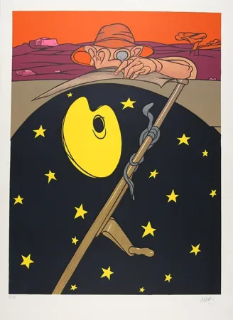 Lithograph Adami - Still Life