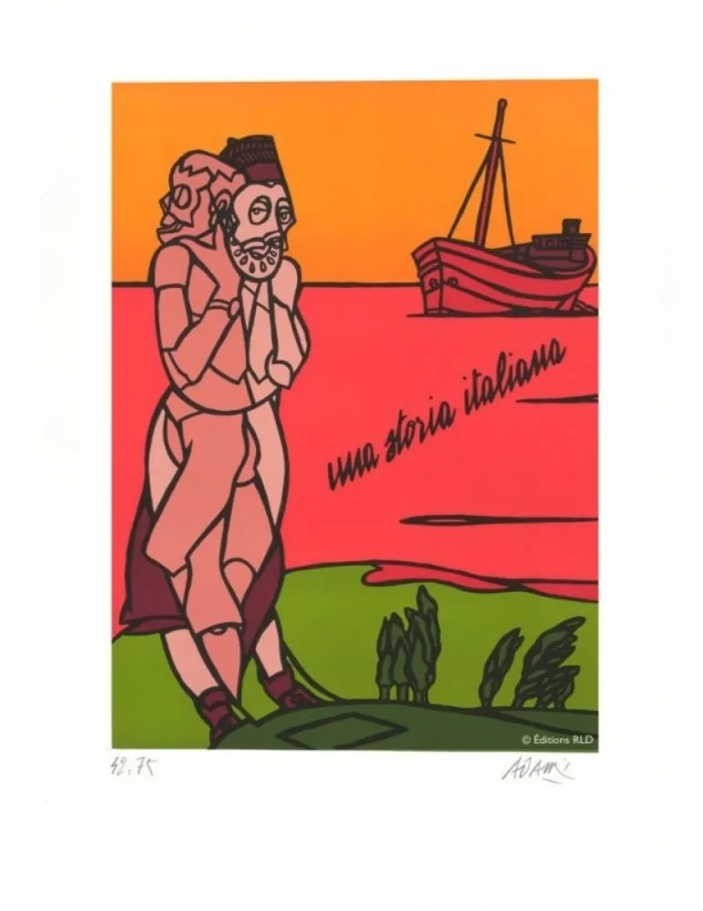 Lithograph Adami - UNA STORIA ITALIANA