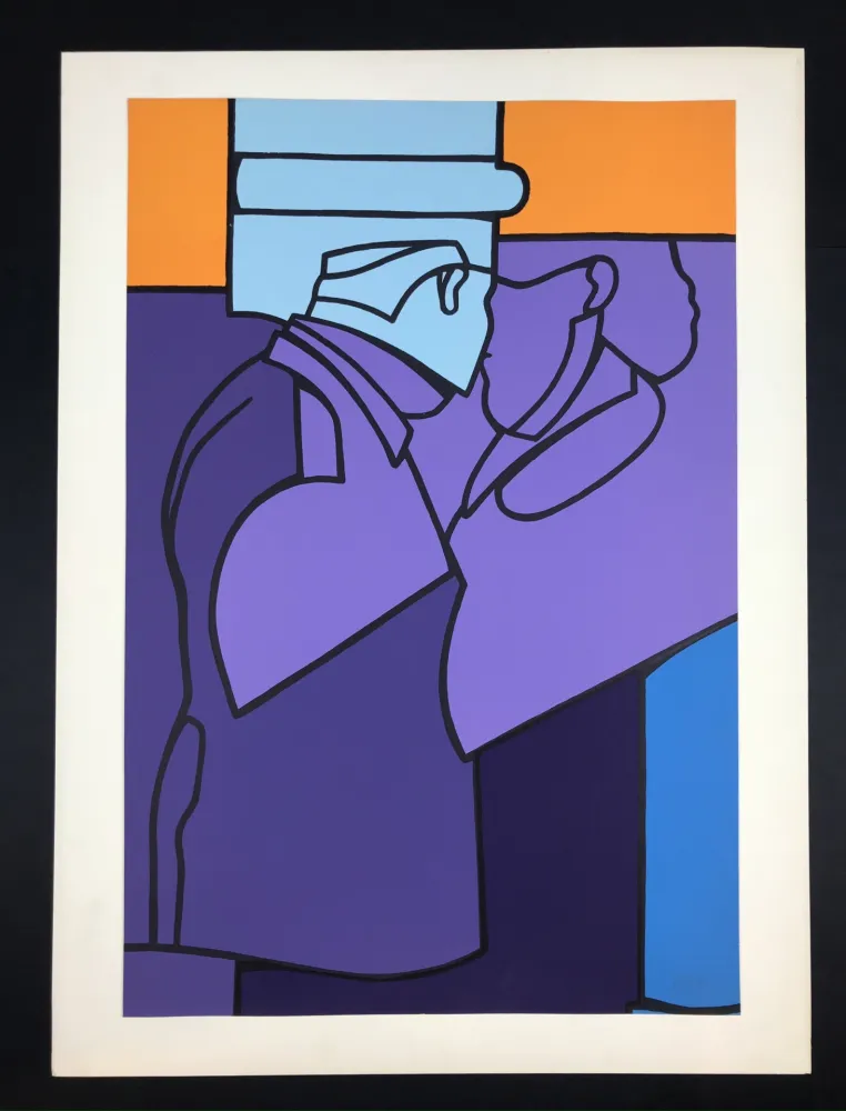 Lithograph Adami - Untitled 