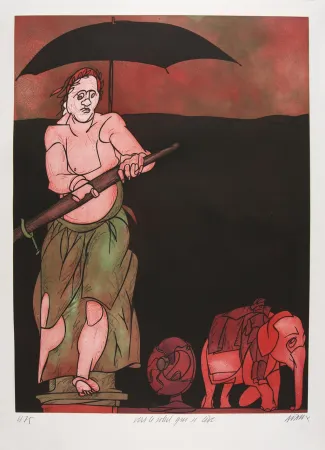 Etching And Aquatint Adami - Vers le soleil qui se lève 