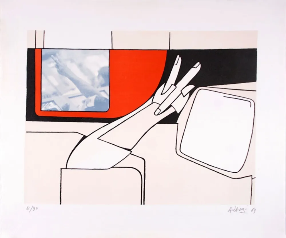 Lithograph Adami - Victoire