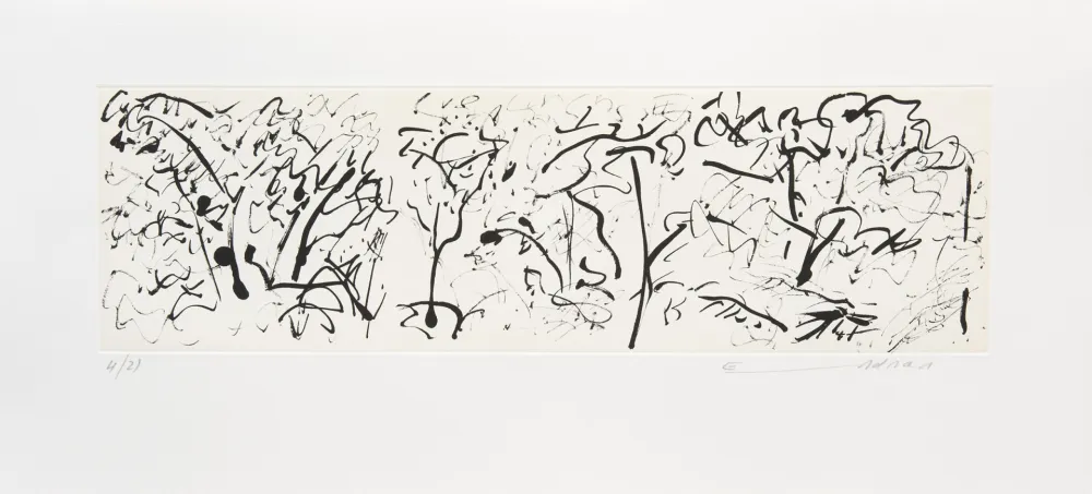 Etching Adnan - Forêt II