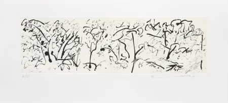 Etching Adnan - Forêt II