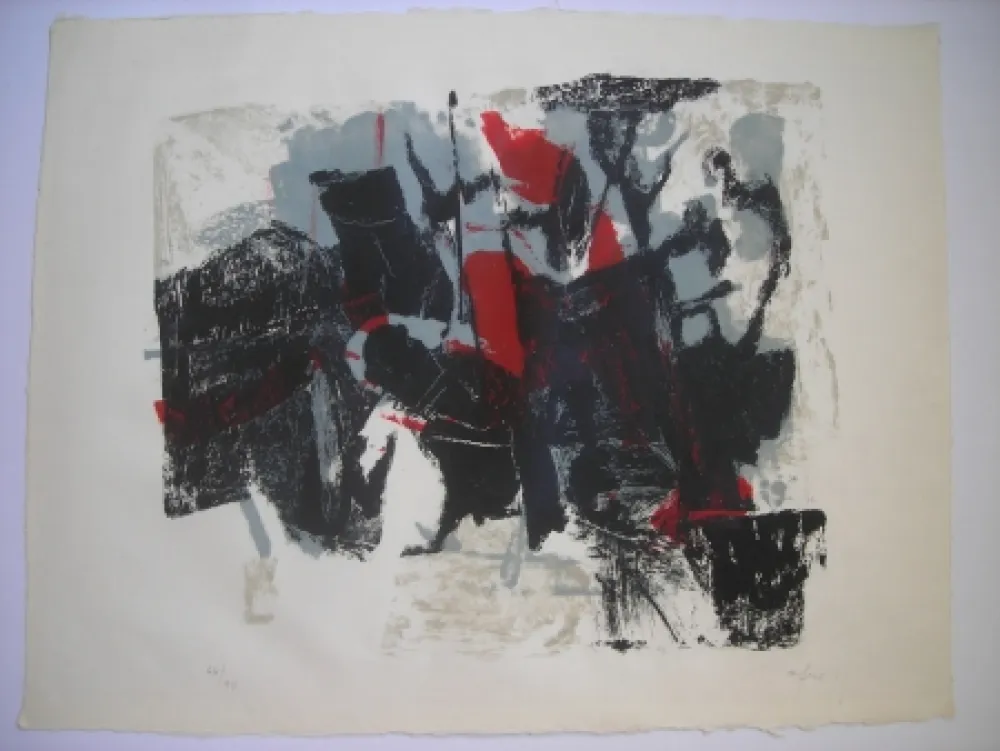 Lithograph Afro - Composizione II