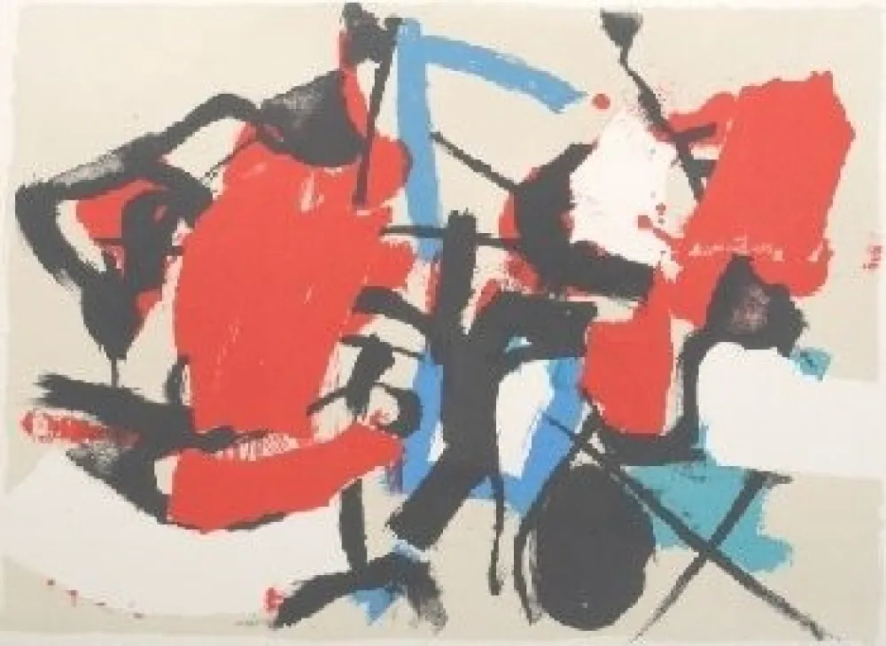 Lithograph Afro - Composizione (Per Mann)