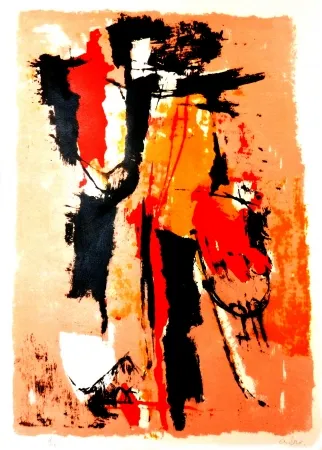 Lithograph Afro - El sereno