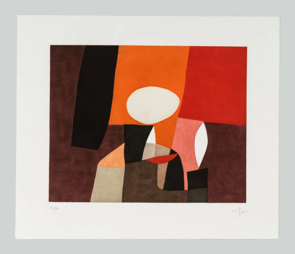 Etching And Aquatint Afro - Le flacon