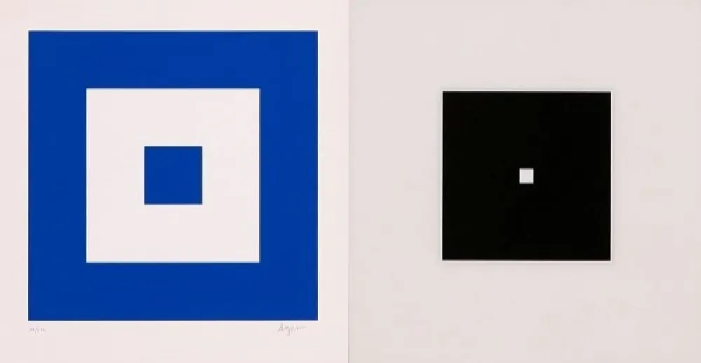 Screenprint Agam - Big Bang Blue