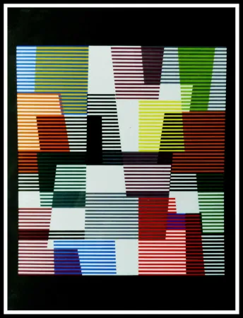 Lithograph Agam - Composition abstraite 