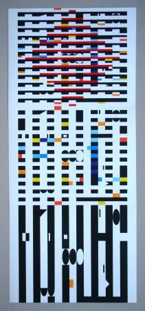 Screenprint Agam - Composition cinetique