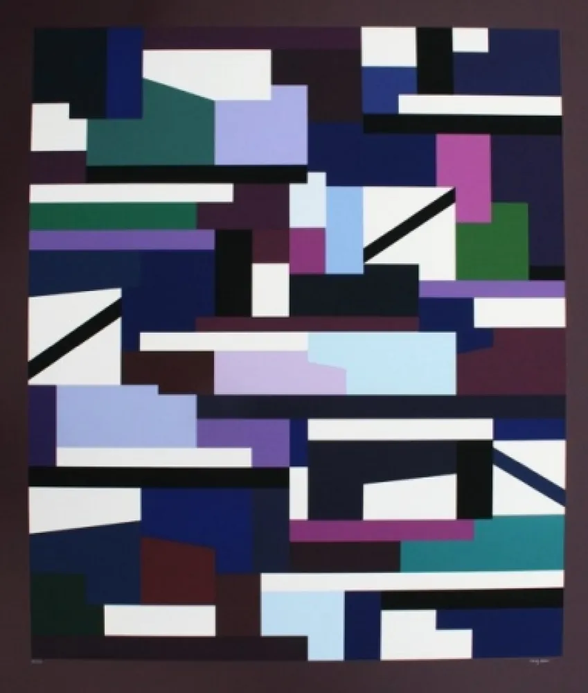 Screenprint Agam - Composition cinétique