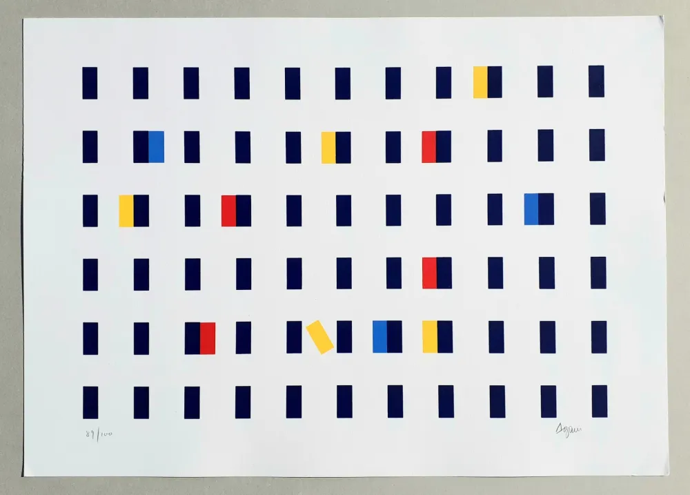 Screenprint Agam - Composizione